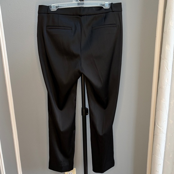 Banana Republic Ryan Fit Satin Ankle Pants – Black – Petite 10 - Picture 3 of 5